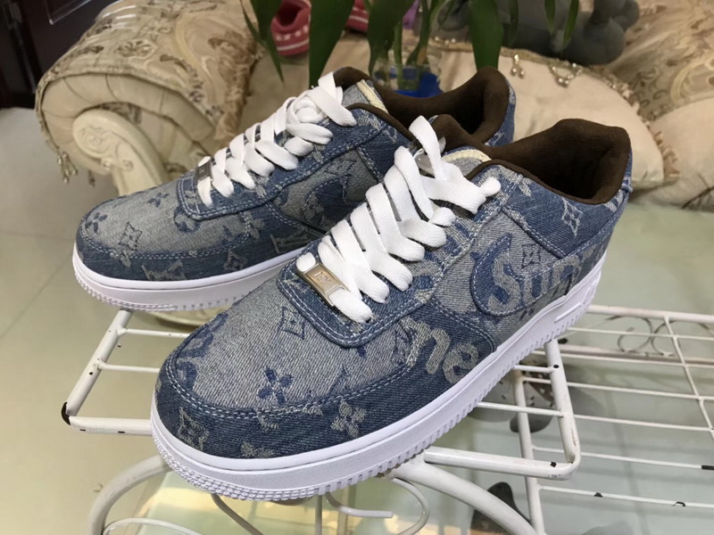 Authentic Superme X Louis Vuitton X Air Force 1